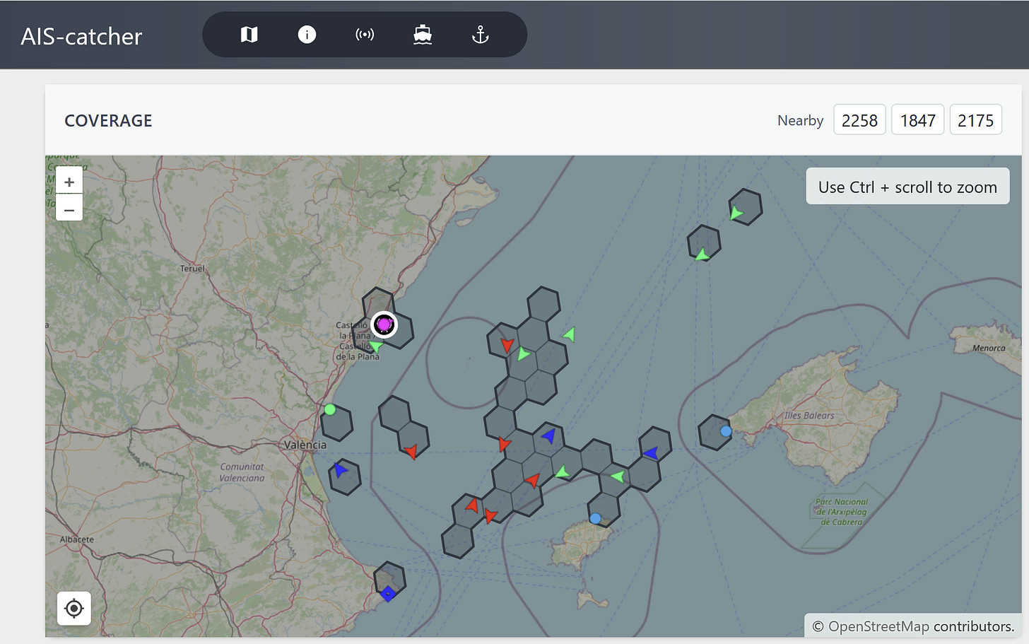 AIS-catcher web view