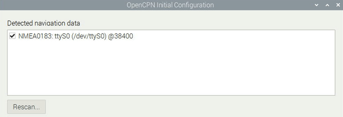 OpenCPN settings